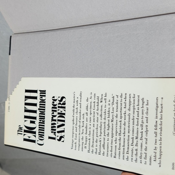 Lawrence Sanders The Eihth Commandment - Picture 5 of 7